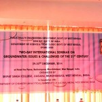 International Seminar on Groundwater: Issues & Challenges of the 21st Century