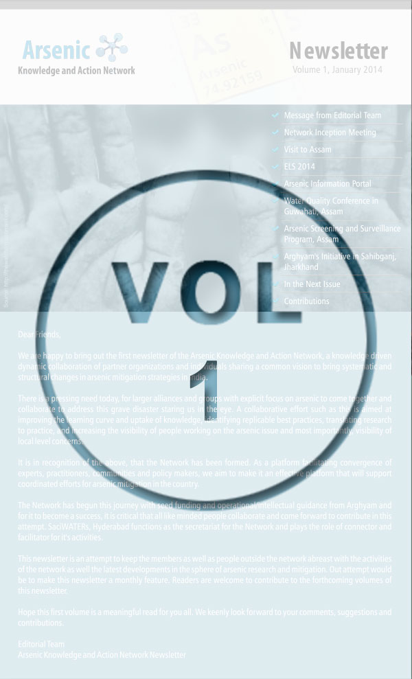 Newsletter Volume 1- January 2014